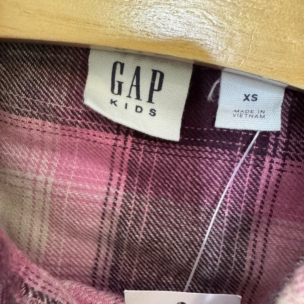 GAP KIDS flannel & cord overall jumper size 4-5 years